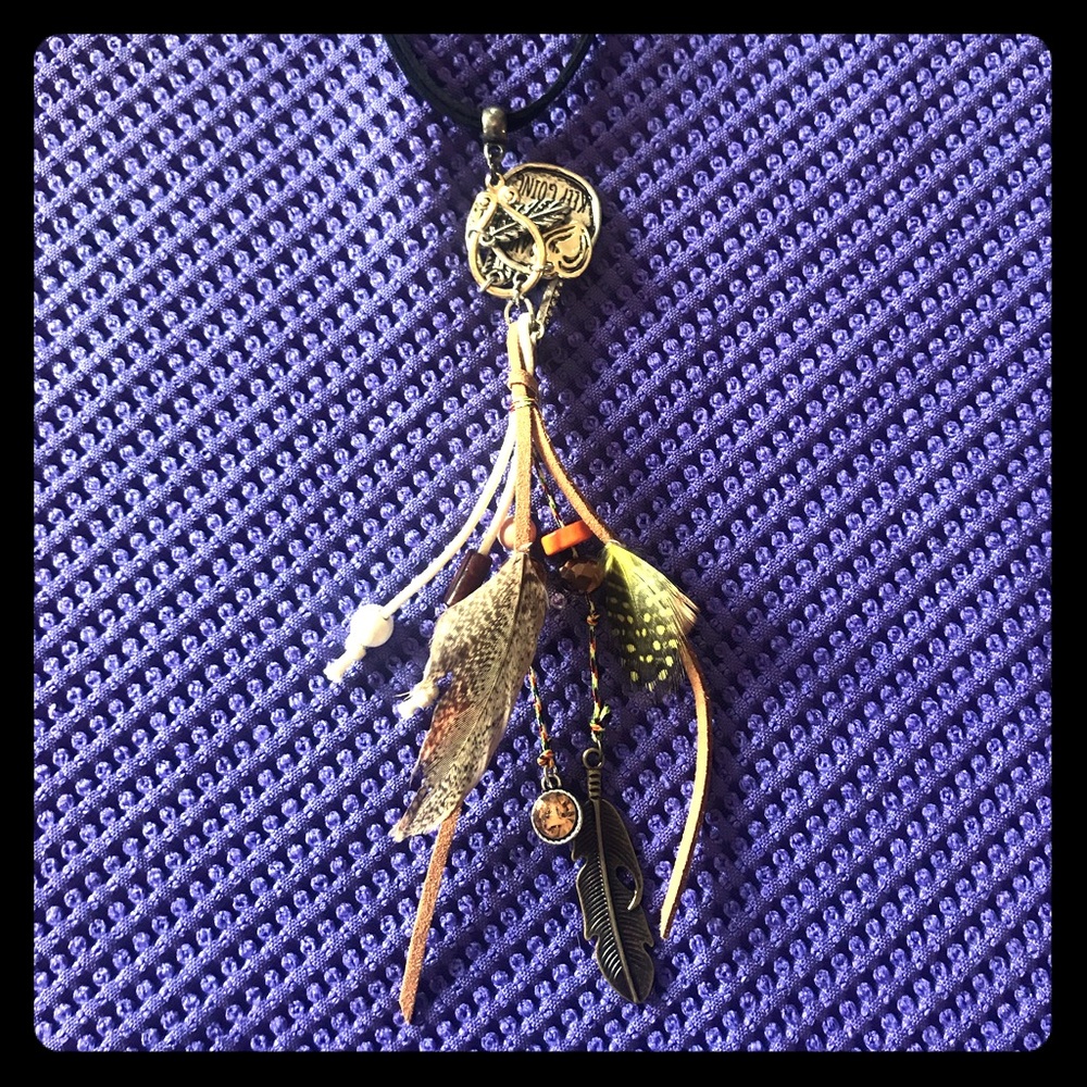 Handmade Feather Necklace